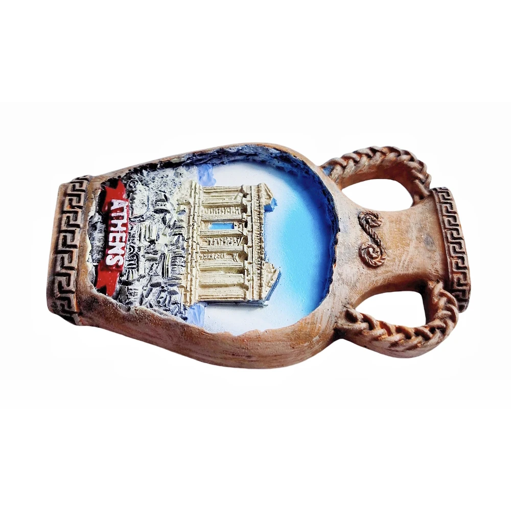 ثلاثية الأبعاد أثينا اليونان مغناطيس الثلاجة هدية تذكارية الراتنج الثلاجة المغناطيسي ملصق جمع ديكور المنزل