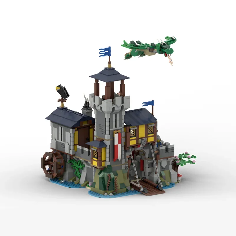 

1404 детали MOC Замок Сокола: Альтернативная модель-конструктор, строительные блоки, DIY, рождественский подарок, креативная игрушка, идея для подарка на день рождения