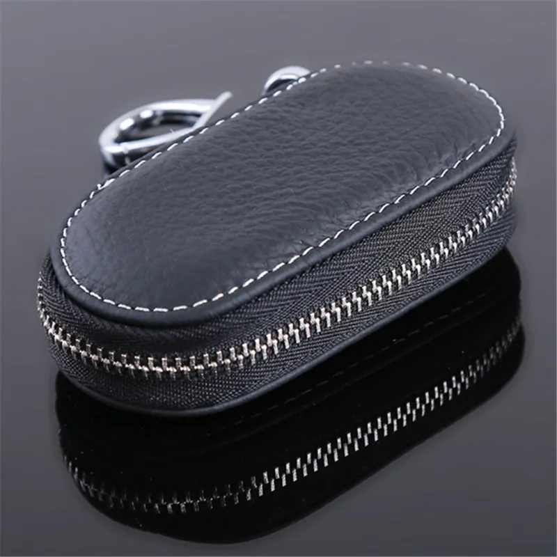 

Unisex PU Leather Key Case For Car Wallets Men Holder Housekeeper Keys Organizer Keychain Covers Zipper Bag Hot Sale