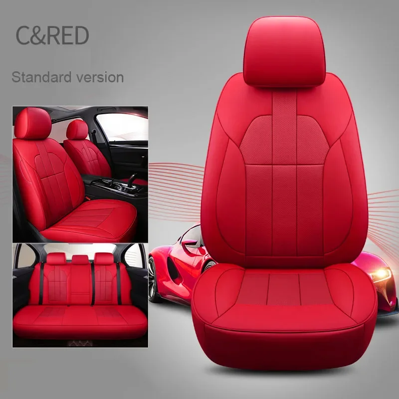 custom cowhide leather car seat cover 5 seats for Tesla Model X 3 Y 2019-2023 car accessories seat cushion Airbag Compatible