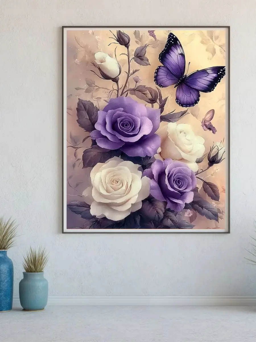 1 Stück, 40 x 50 cm / 15,7 x 19,69 Zoll, 11CT/14CT Kreuzstich-Set, DIY-Stickset als Geschenk zum Valentinstag, für Festivals, Porträt. – Detail 1