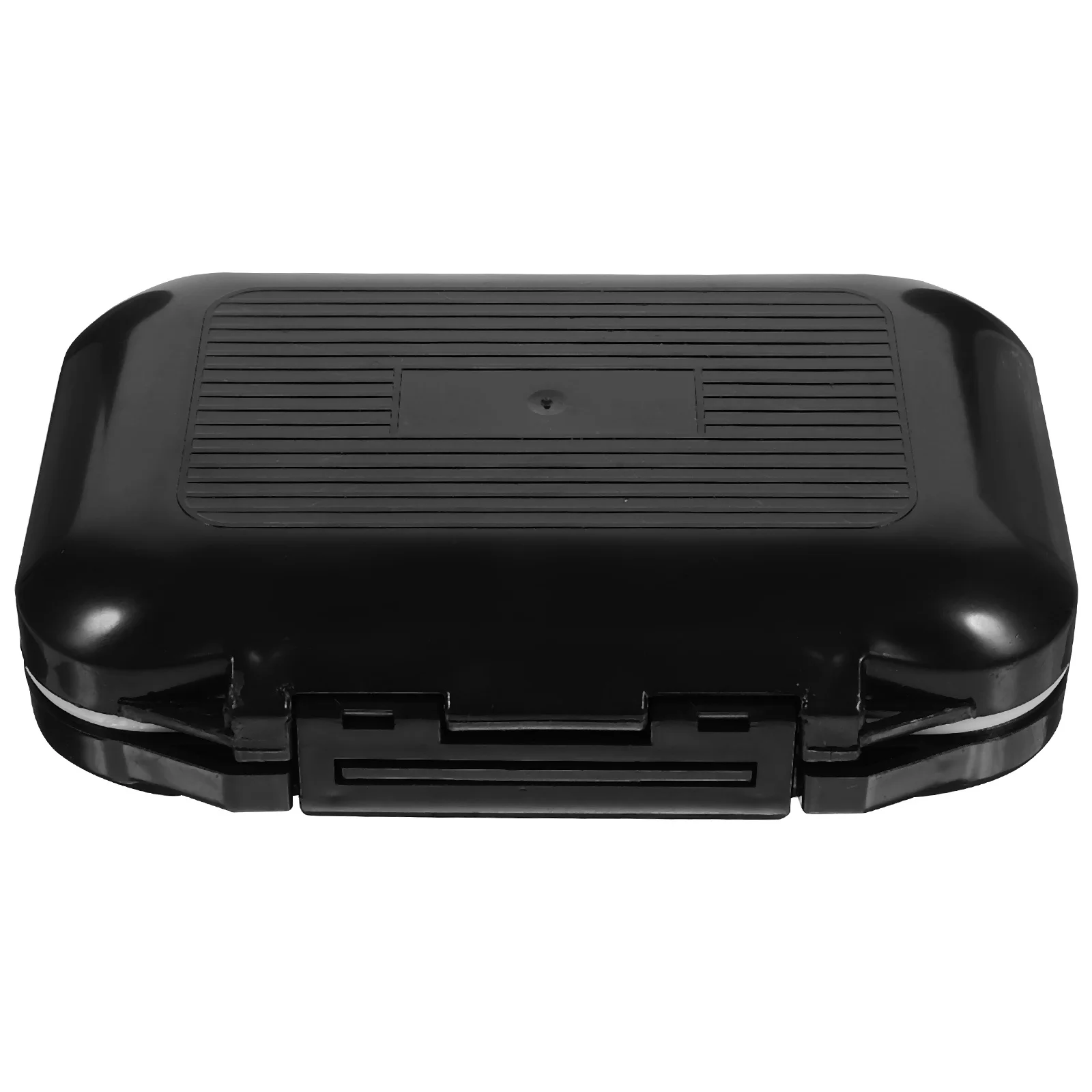 إغراء مقاوم للماء صندوق ملحقات الصيد Abs حافظة سيليكون ختم غطاء الكمبيوتر الشفاف لأدوات السنانير حجم أسود #6