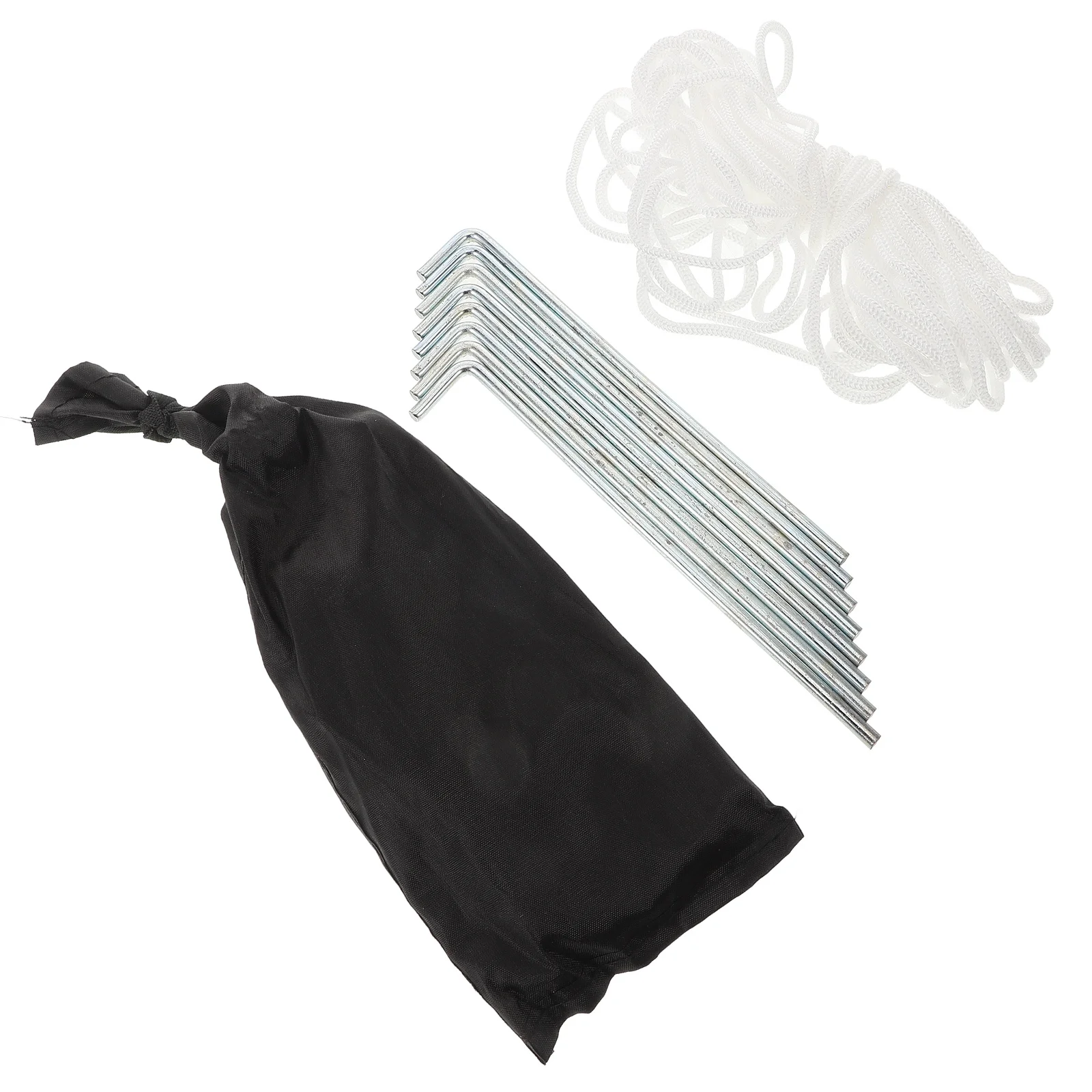 

1Set Heavy Duty Tent Pegs Long Thickened Design Stable Windproof Easy Carry Install Backpacking Hiking Camping Tent Accessories