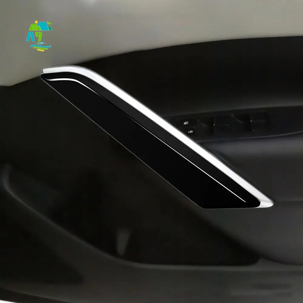A09E-2Pcs Car Inner Door Handle Trim Pull Grab Panel Handle Cover For Toyota Corolla Cross 2021 2022 RHD