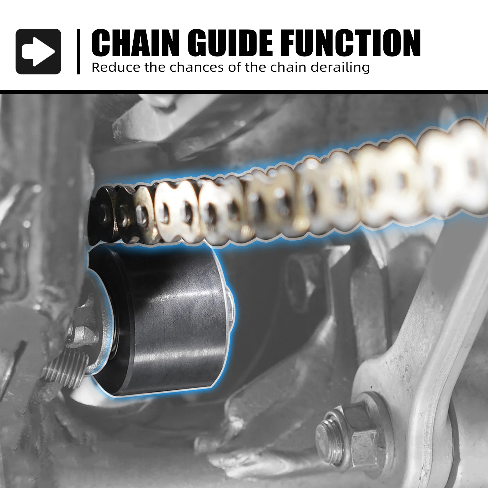 NICECNC لسوزوكي DRZ400SM 2005-2024 DRZ400S 2000-2024 DR-Z 400SM 400S DRZ 400 SM S سلسلة الأسطوانة المنزلق دليل عدة 43910-27C11 #5