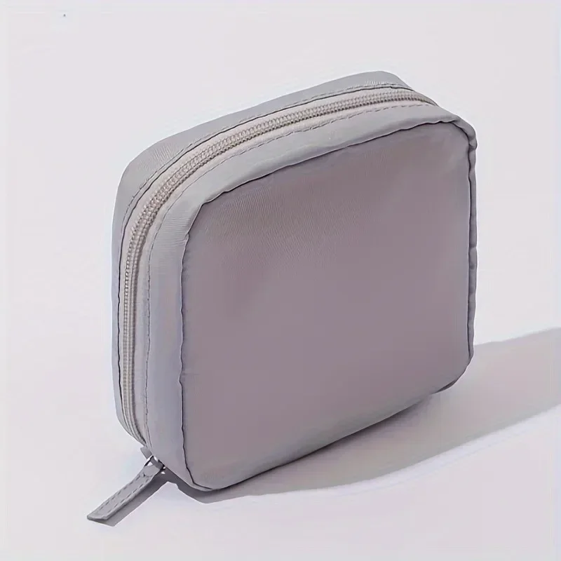 قطعة واحدة من حقيبة المنتجات النسائية المقاومة للماء - حقيبة أدوات الدوران المحمولة مع تخزين المناديل الصحية السرية، حقيبة كوب الحيض