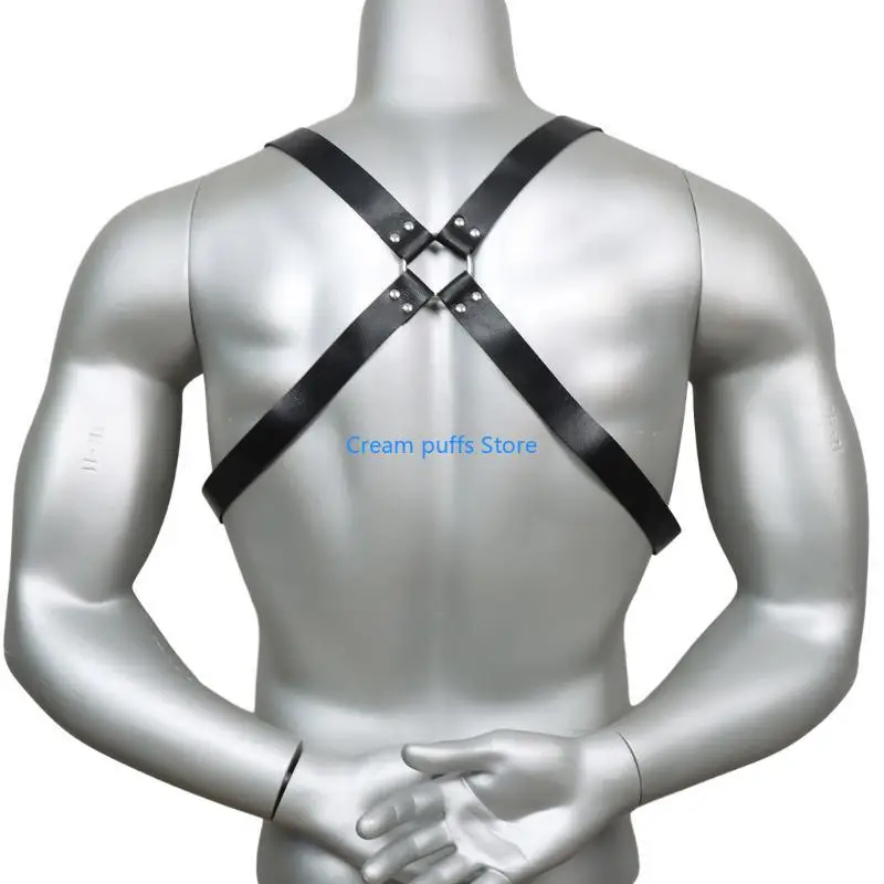 50LE Hosenträger Lederriemen Erwachsene Gürtel Männer Hosenträger Gürtel Einstellbar