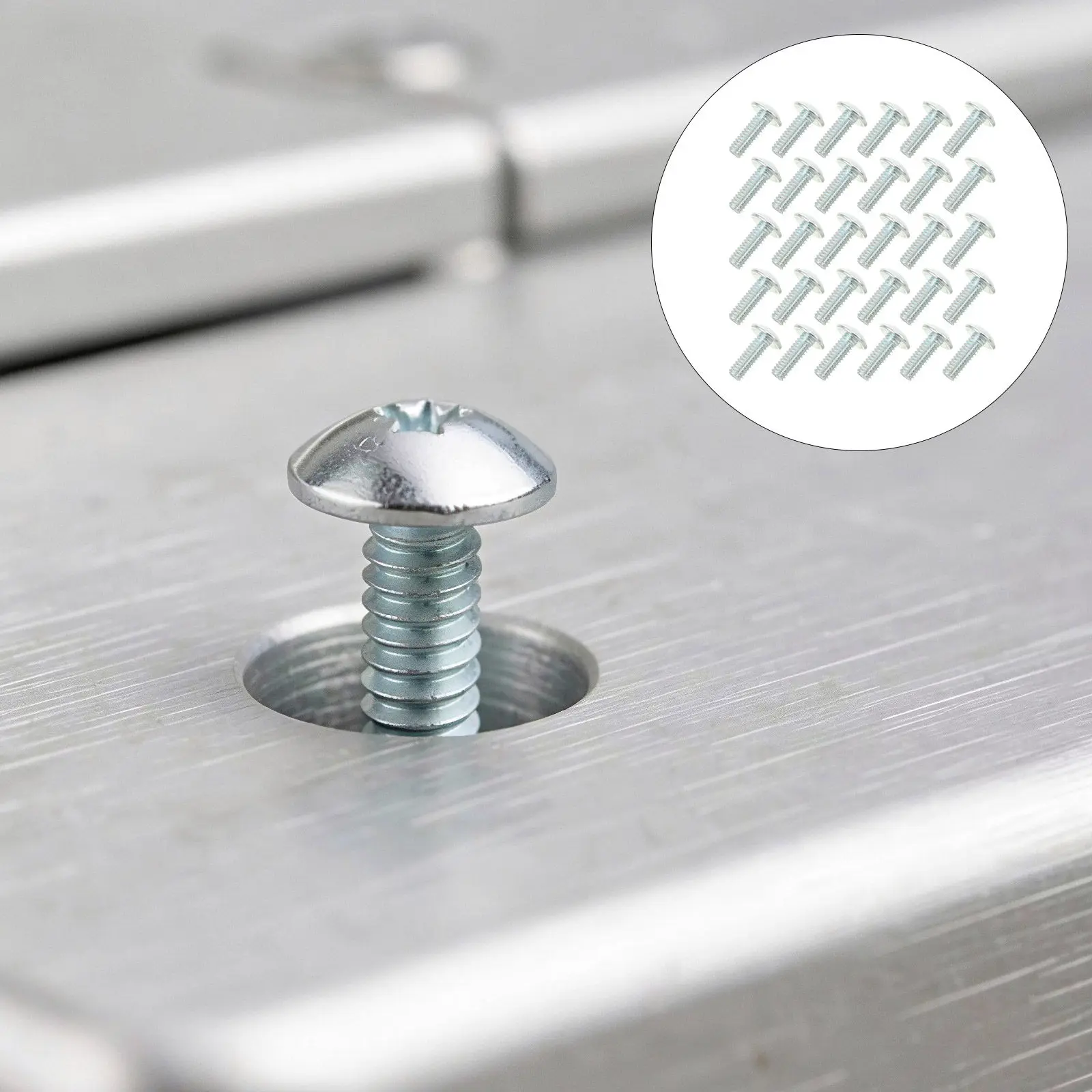 100Pcs Cross Truss Head Screw Flat Wide Head Carbon Steel Machine Screw Cross Recessed Hardware for Furniture Assembly Appliance