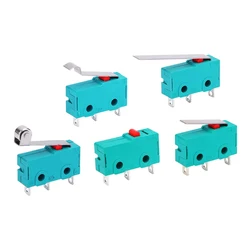 Micro Switch KW4-3Z-3 Travel Limit Switch with Handle Roller 3 Foot 5A 250V Silver Contact Key Switch