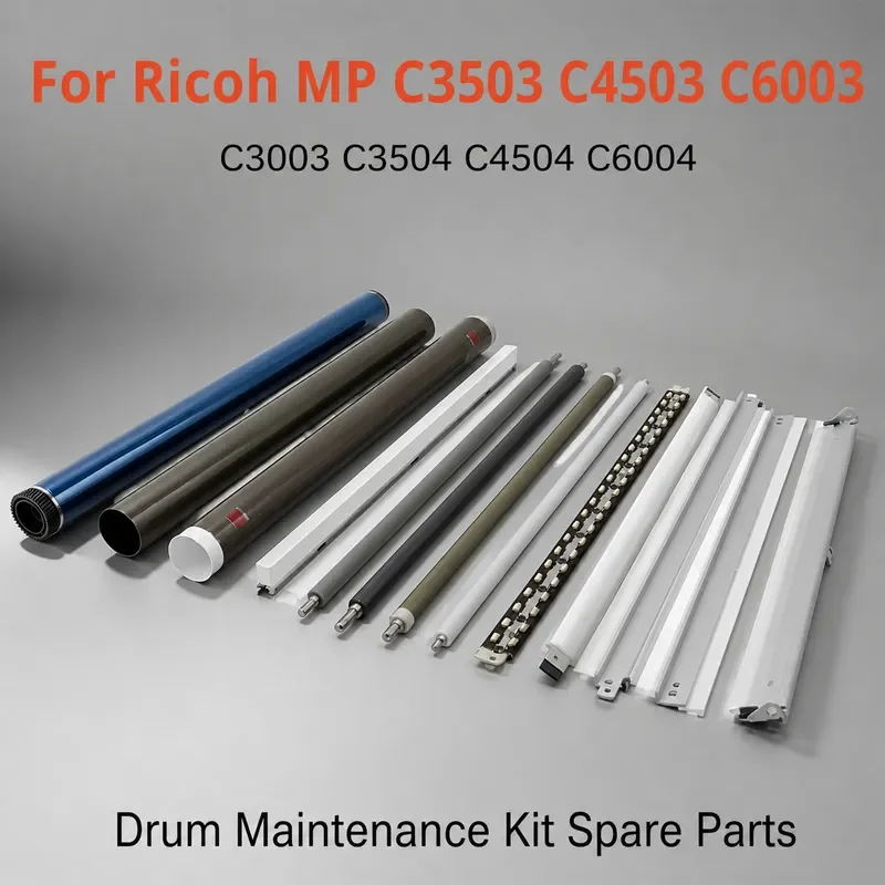1Set OPC Drum Unit Kit for Ricoh MP C3003 C3503 C4503 C5503 C6003 MPC6004 C3504 C4504 with Cleaning Blade Charge Roller Fuser
