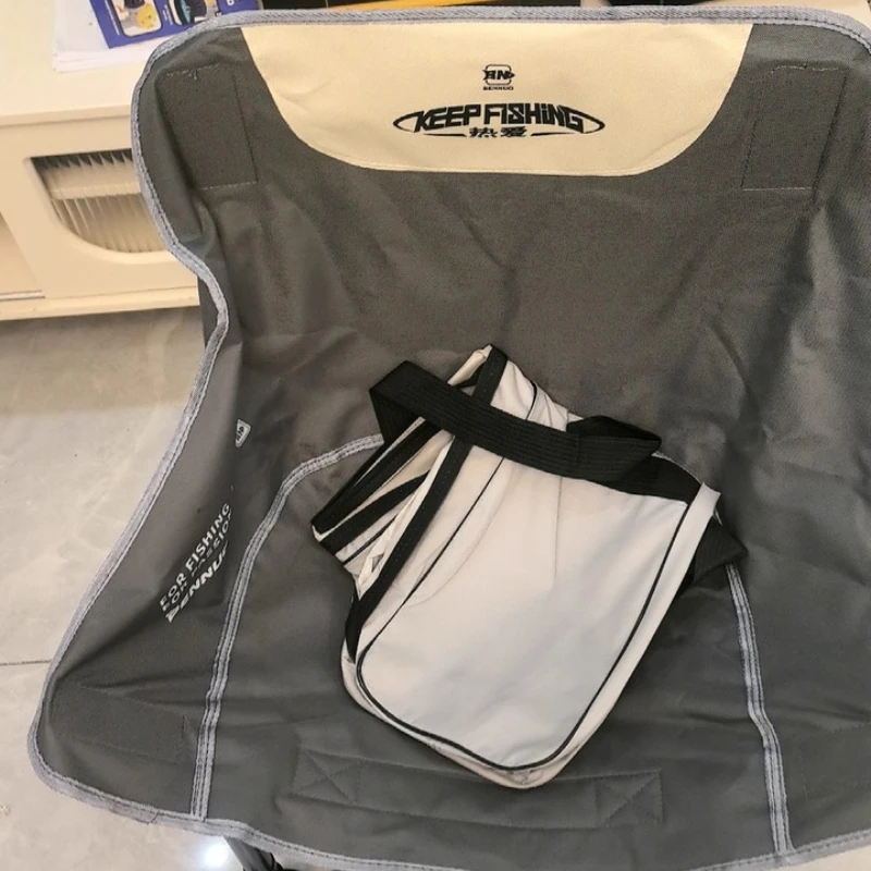 

Легкий стул для кемпинга Moon, сиденье для рыбалки на открытом воздухе с регулируемой высотой, складной стул для пеших прогулок, компактное кресло для улицы