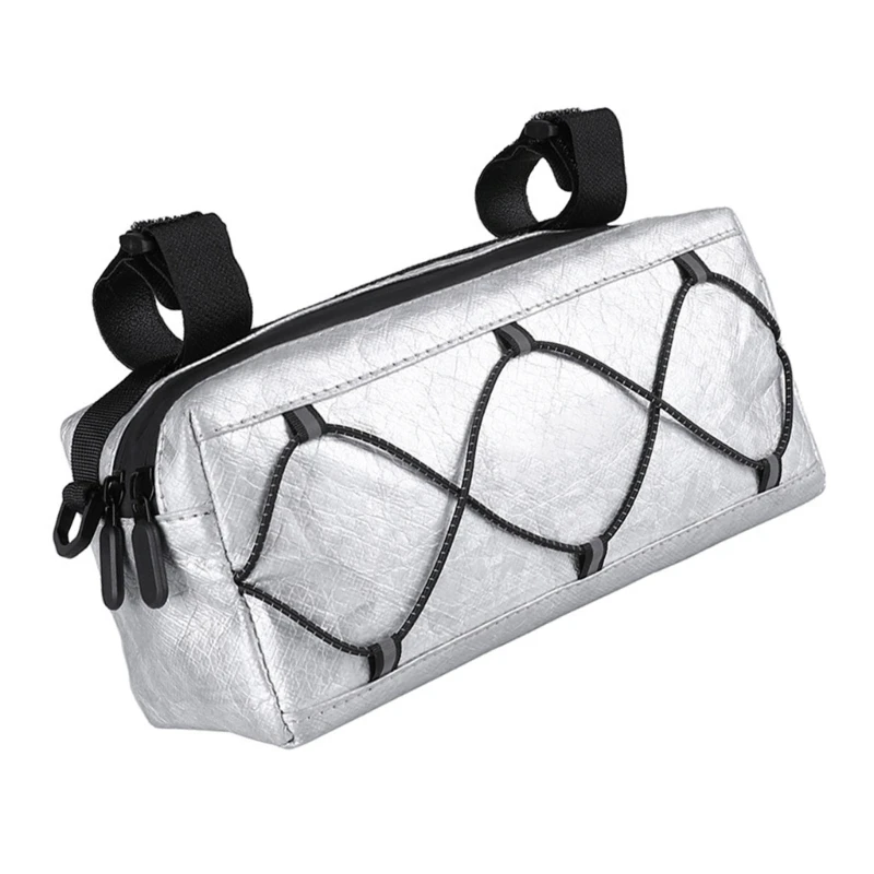 Durability Handlebar Bag Bicycles Front Pouches Reflective Cycling Storage Bag for Refreshment Storage