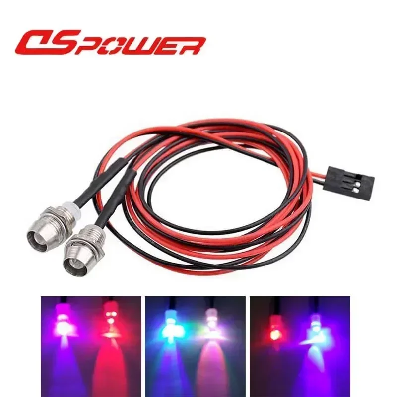 3mm 5mm 8mm RC Car Lamp Universal LED Lights for 1/8 1/10 1/12 1/24 Axial Scx10 Traxxas Trx4 Hsp Redcat Tamiya Crawler Truck