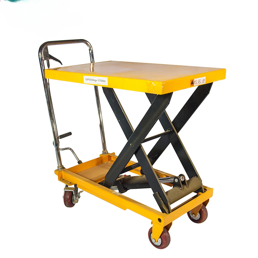 Multifunctional Hydraulic Cylinder Lift Cart Scissor Manual Lift Tables