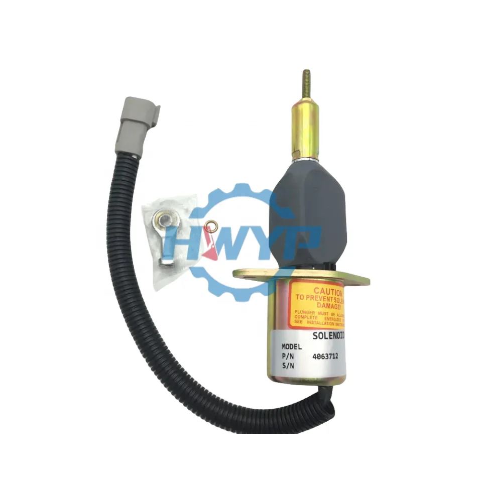 For Engine Stop Solenoid Valve 3928161 3928160 12v 24v Flameout 3939019 Sa-4889-24 Excavator