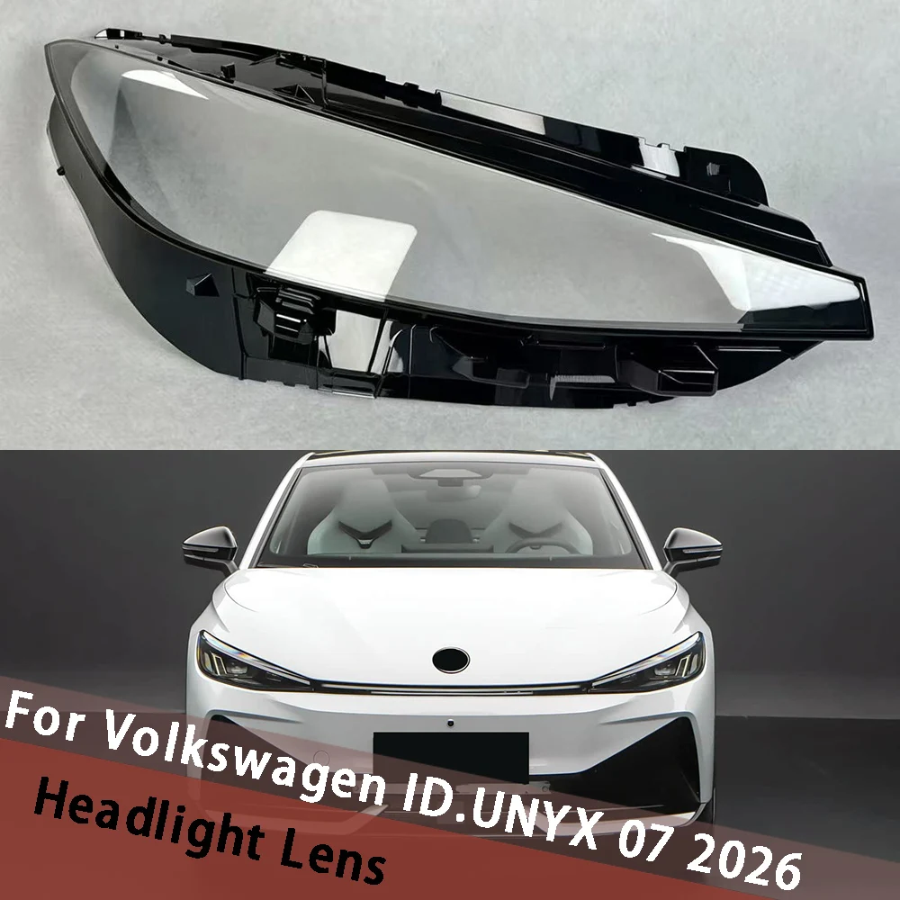 

For Volkswagen ID.UNYX 07 2026 Headlight Lens Cover Transparent Lampshade Headlamp Shell Plexiglass Auto Replacement Parts