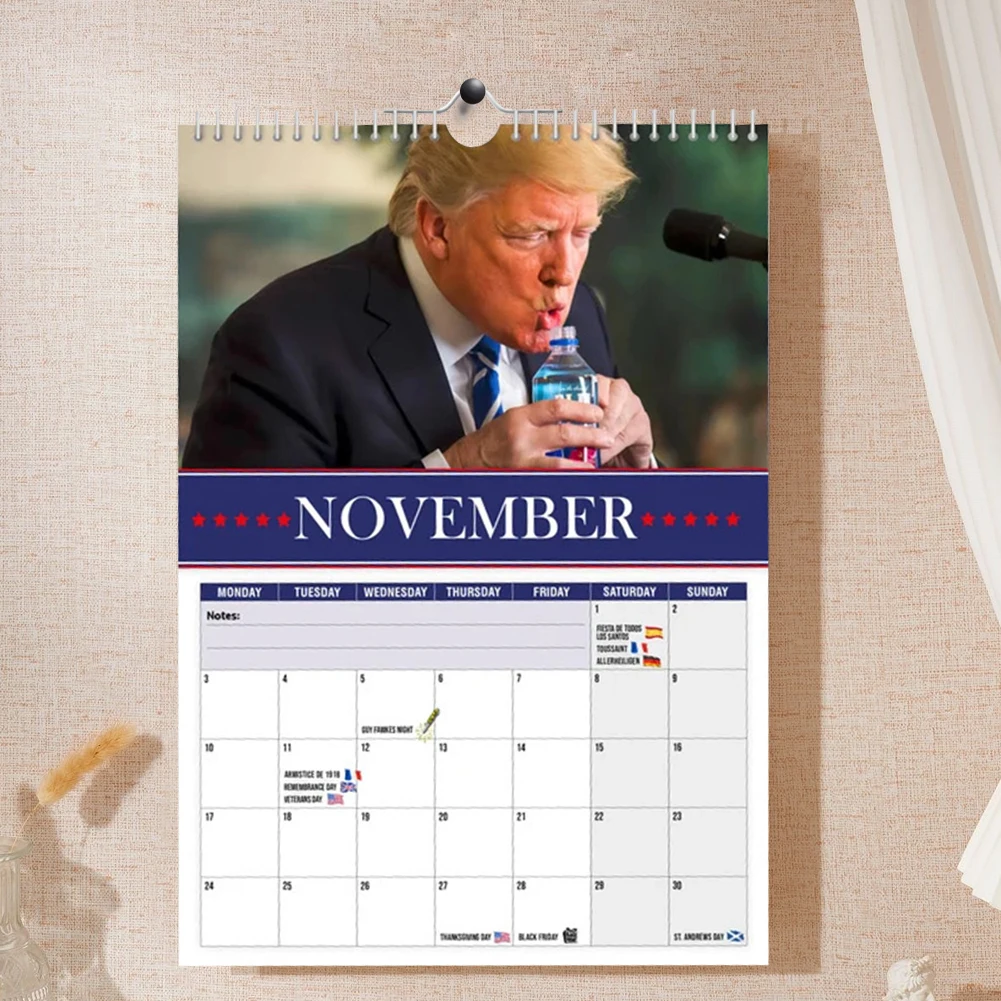 

Trump 2025 Calendar 12 Month Wall Calendar Making America Great Again! Monthly Planner Funny Wall Calendar for Home Or Office