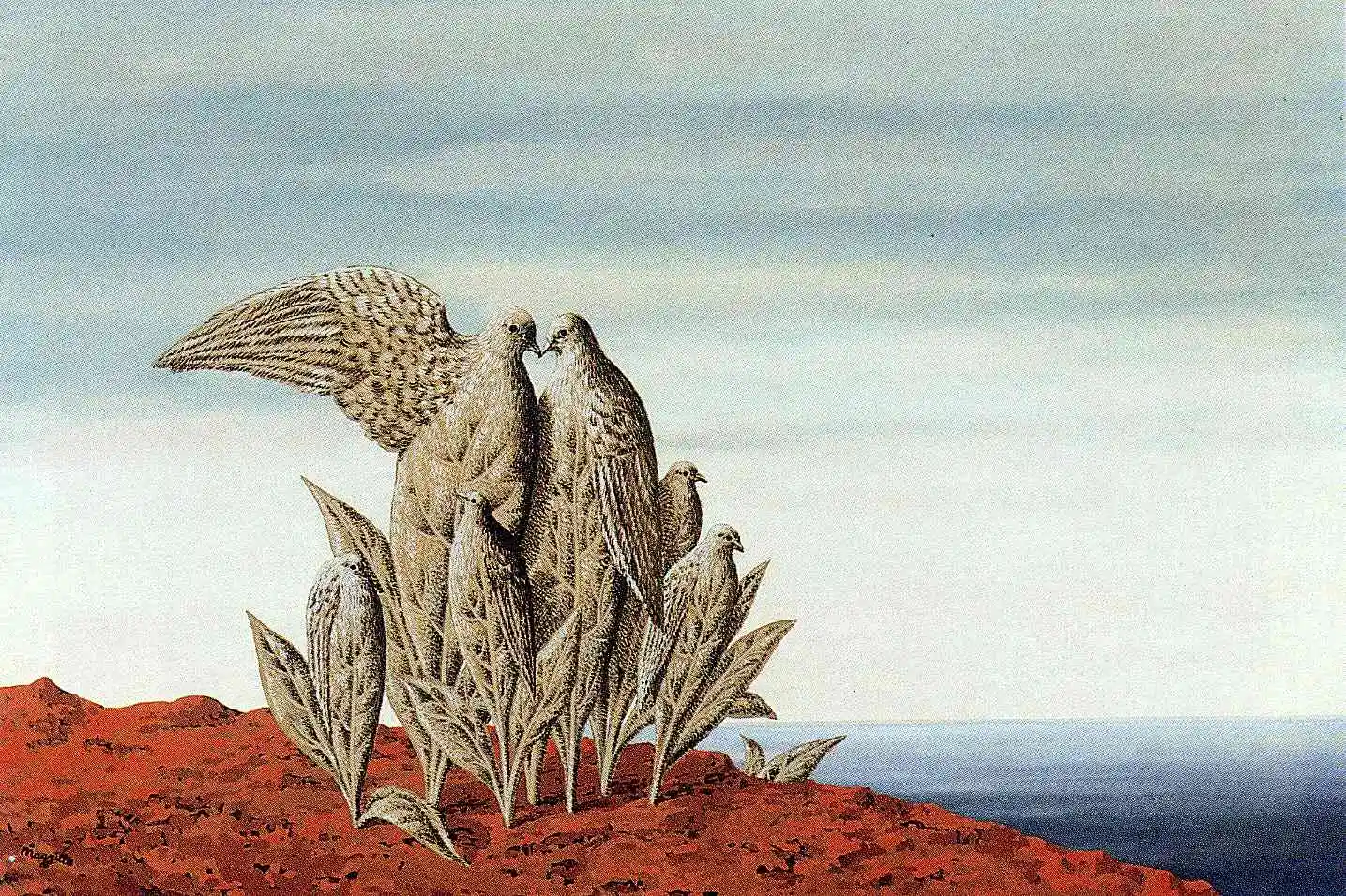 

Island of Treasures 1942 By Rene Magritte, 100% Handpainted Famous Oil Painting Reproduction on Linen Canvas High Quality