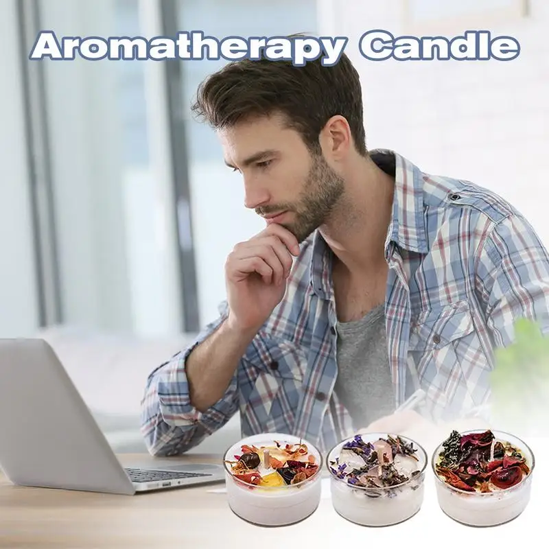 Aromatherapy Candle Set Soy Wax Candles Natural Scented Candles Relaxing Soy Candles For Men Valentine Anniversary