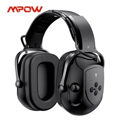 Mpow Bluetooth Noise Reduction Ear Muffs Headphones Safety NRR 29dB/SNR 36dB Adjustable Hearing Protection Ear Defender Headset