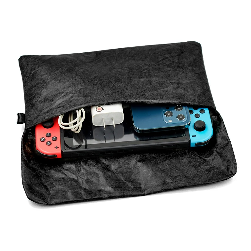 Faser Papier Spielkonsole Lagerung Tasche Dämpfung Digitale Zubehör Weiche Fall Elektronik Organizer Hülse Für Schalter 2nd Oled