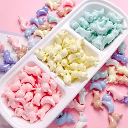 10pcs/lot Cute Rabbit Beads For Jewelry Making DIY Decorations Earrings Pet Necklace Phone Chain Kids Hair Rope Accessories