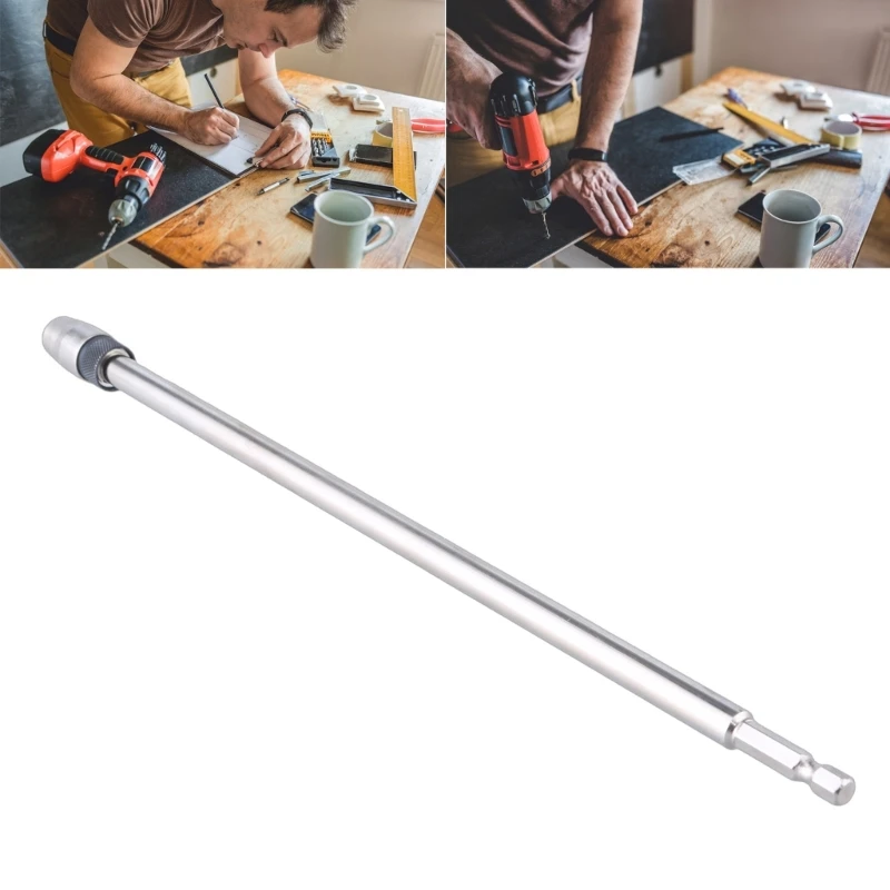 dwan 1/4Inch Shank Extension Rod 300mm Quick Releases Screwdriver Drill Bit Holder Extension Rod