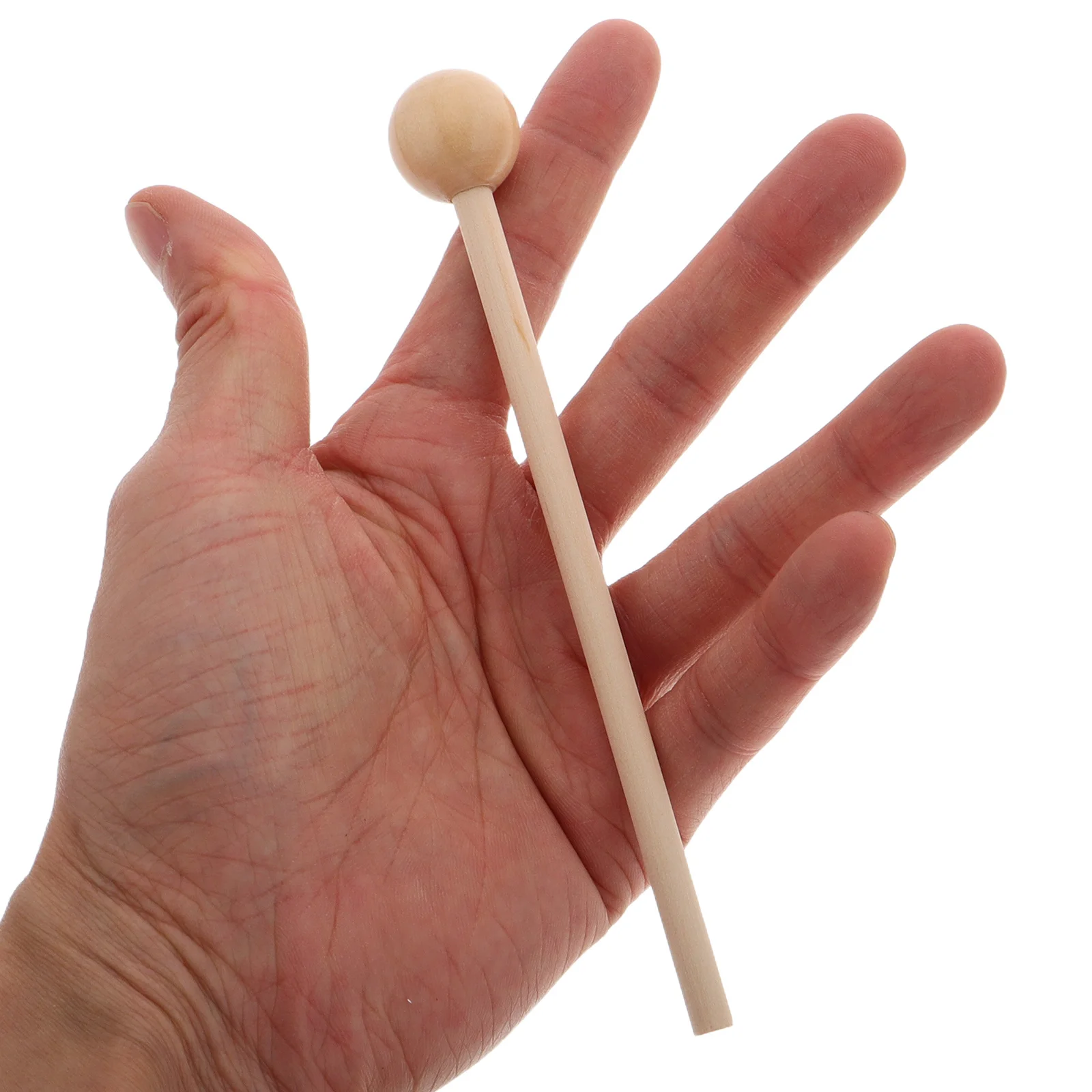 

3Pairs Wooden Drum Mallets Sturdy Solid Wood Round Head Comfortable Grip Percussion Instrument Xylophone Mallets Replacement Set