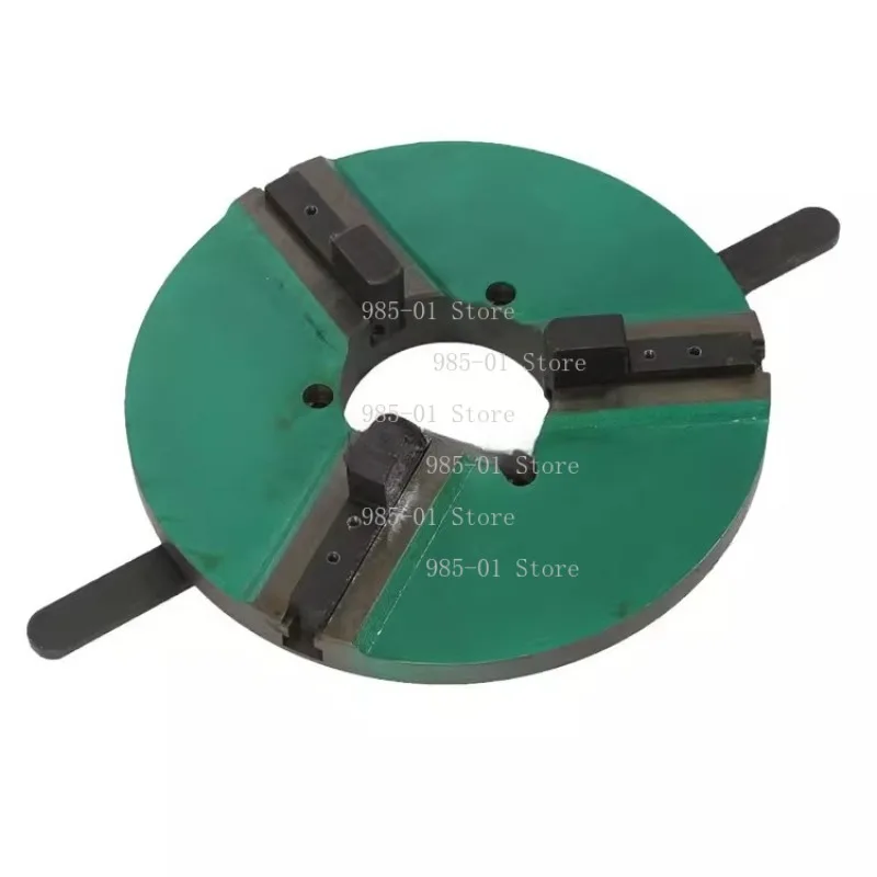 Three jaw clamping chuck for welding equipment, through hole welding plate positioning & displacement fixture