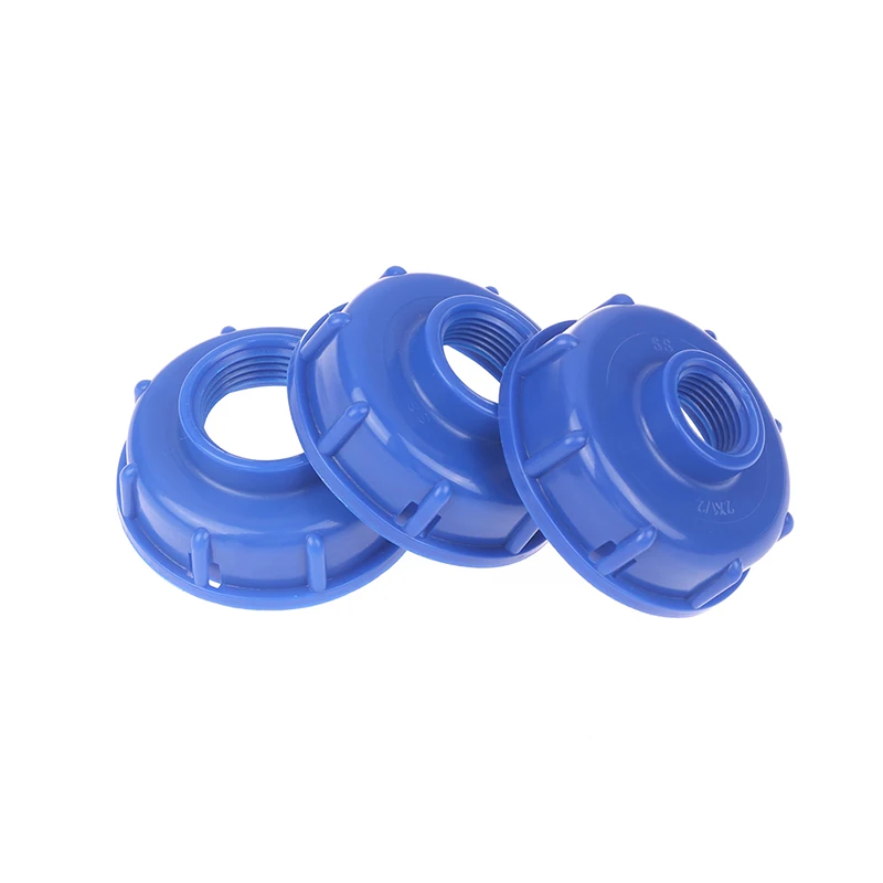 Azul ibc água ibc tanque encaixe s60x6 rosca para 1/2 "3/4" 1 "conector de mangueira de jardim ibc tanque válvula adaptador de substituição