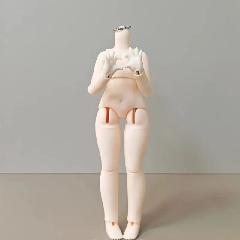 

Кукольное тело Xiaolingdang BJD 1/6 с взаимозаменяемыми грудью и руками, регулируемое по высоте, с тремя разъемами, совместимое с головой куклы BJD