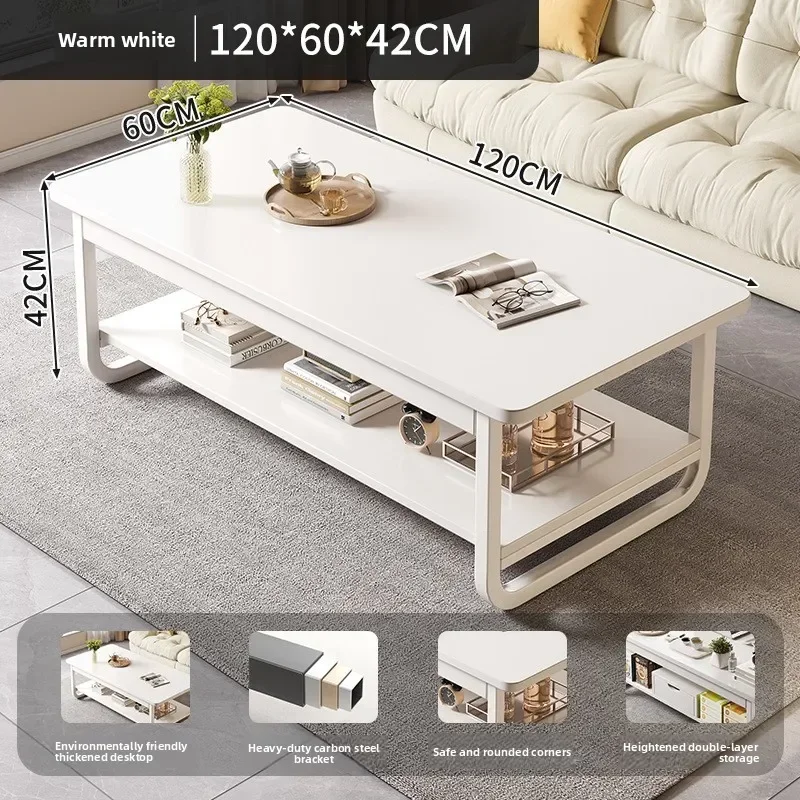New model Coffee table household small apartment living room rectangular small low table office small tea table