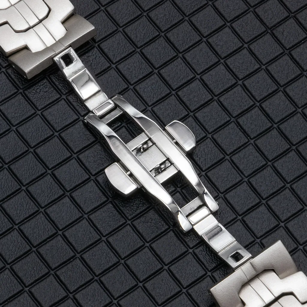 حزام تيتانيوم لساعة سامسونج جالاكسي الترا 2025 سوار رجالي حزام معدني فاخر لهاتف سامسونج 7 ألترا كالاكسي الترا 47 ملم كوريا #5