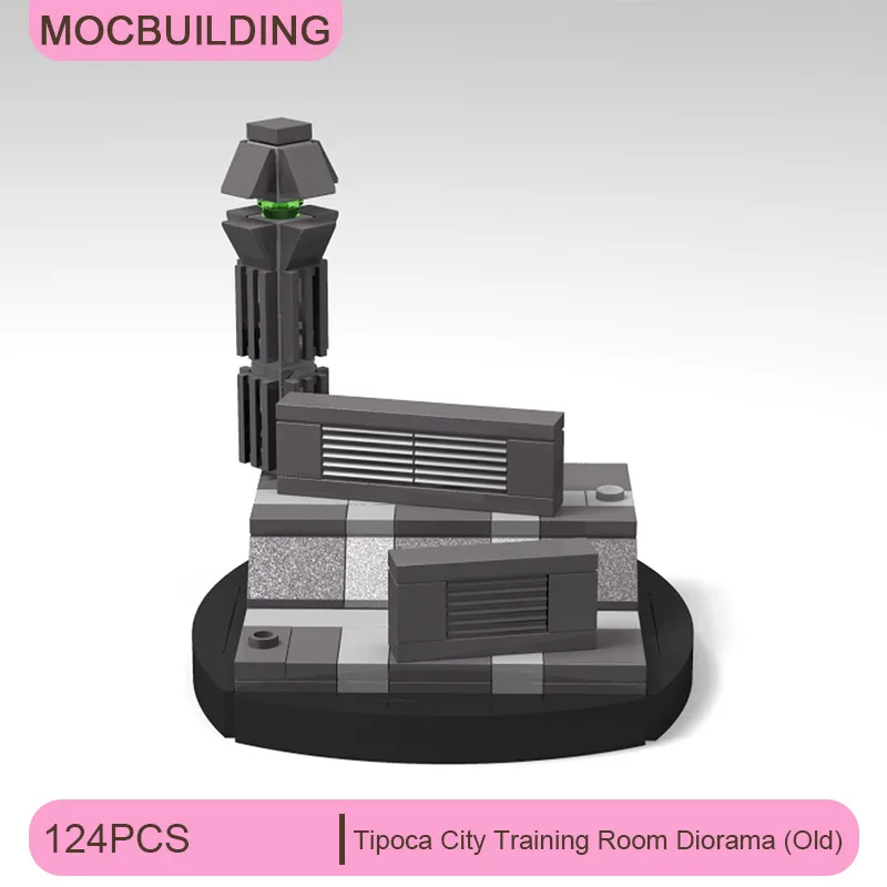 

Конструктор MOC: Диорама «Тренировочная комната города Типока», DIY-набор для сборки, креативные развивающие игрушки, подарки, 124 детали