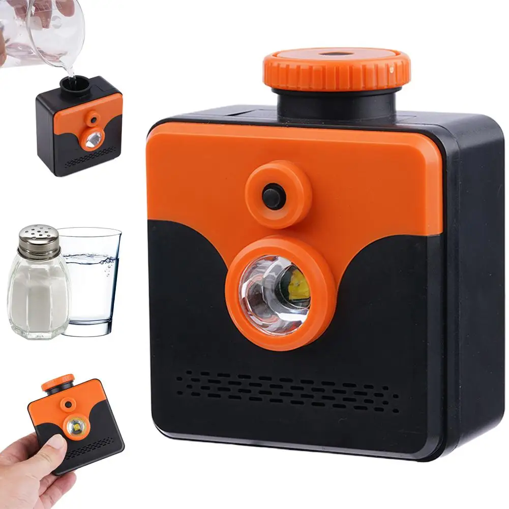 Household Emergency Saltwater Lamp Portable High Beam Flashlight Outdoor Hiking Exploration Light