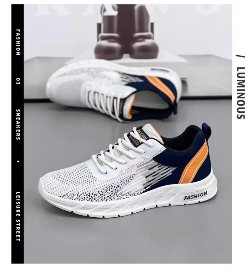 Scarpe da uomo Oulylan Sneakers in Mesh resistenti all'usura sport alla moda Casual traspirante primavera scarpe da corsa all'aperto alla moda