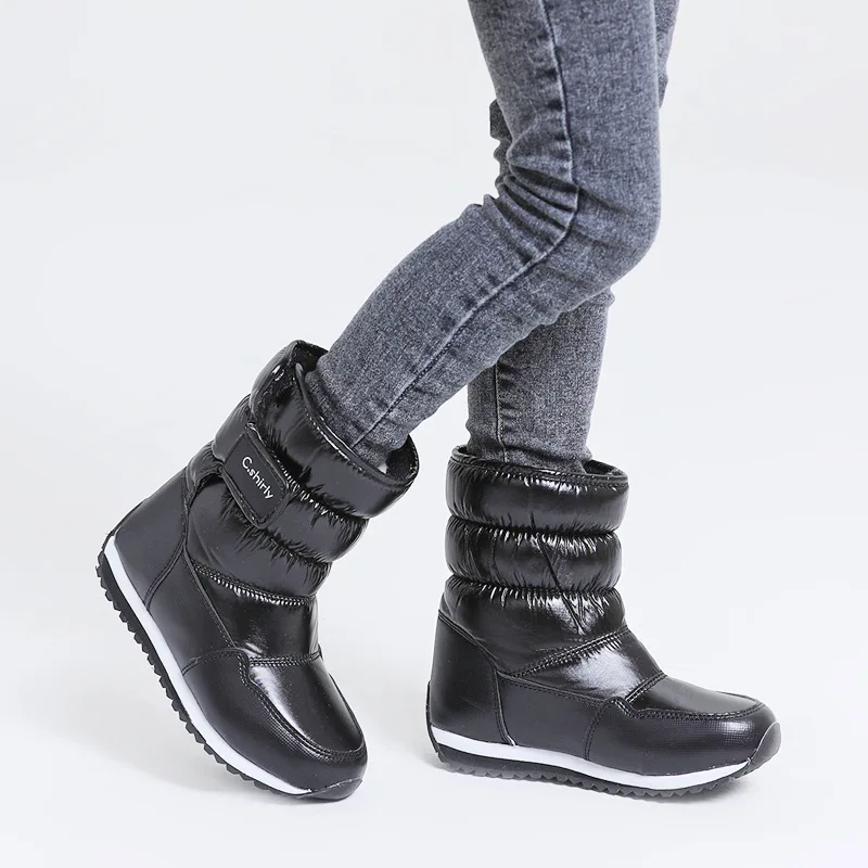 Stivali di gomma per bambini per ragazze Ragazzi Stivali da neve con allacciatura elastica a metà polpaccio Stivali da ragazza impermeabili Scarpe