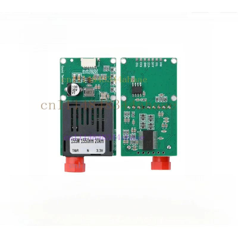Sky/Ground-end TTL Optical Transceiver Module DC 5.5-26V FC TTL to Fibre for Drones Drone