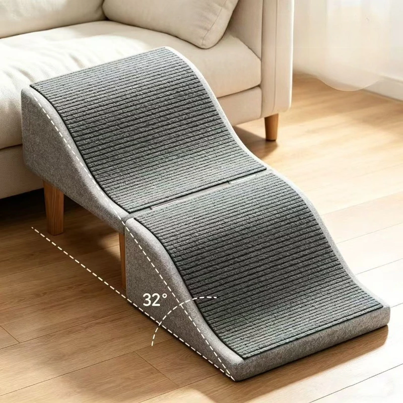 Pet Foldable Stairs Up and Down Dog Ramp Bedside Sofa Stool Step Ladder Anti-slip Climbing Ladder Protect Dog Joints Steps