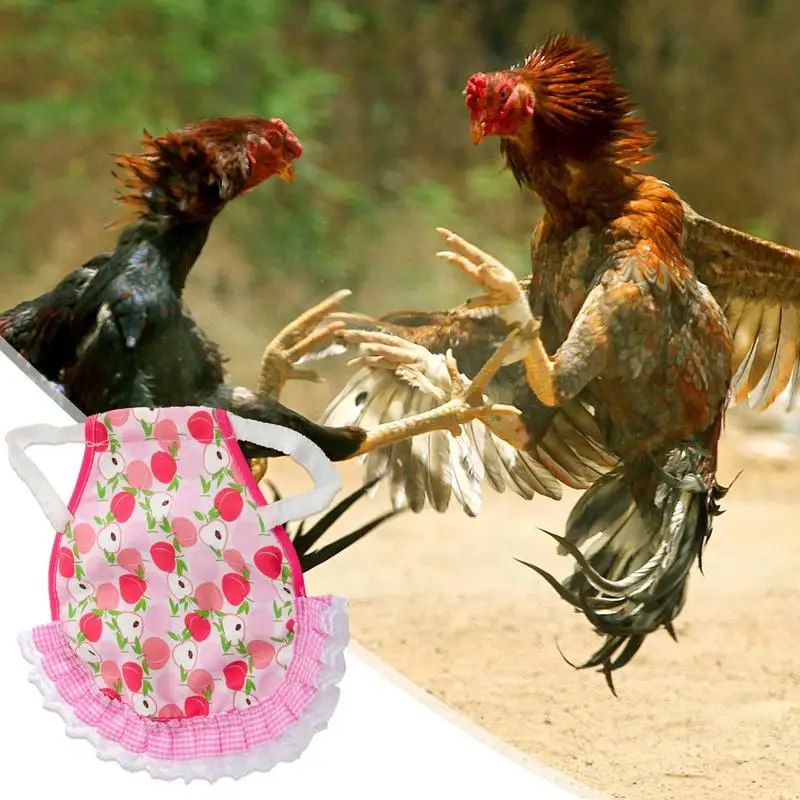 Chicken Apron Feather Protection Reflective Chicken Clothes Hen Saddle Poultry Protector Farm Animal Supplies Pet Clothes