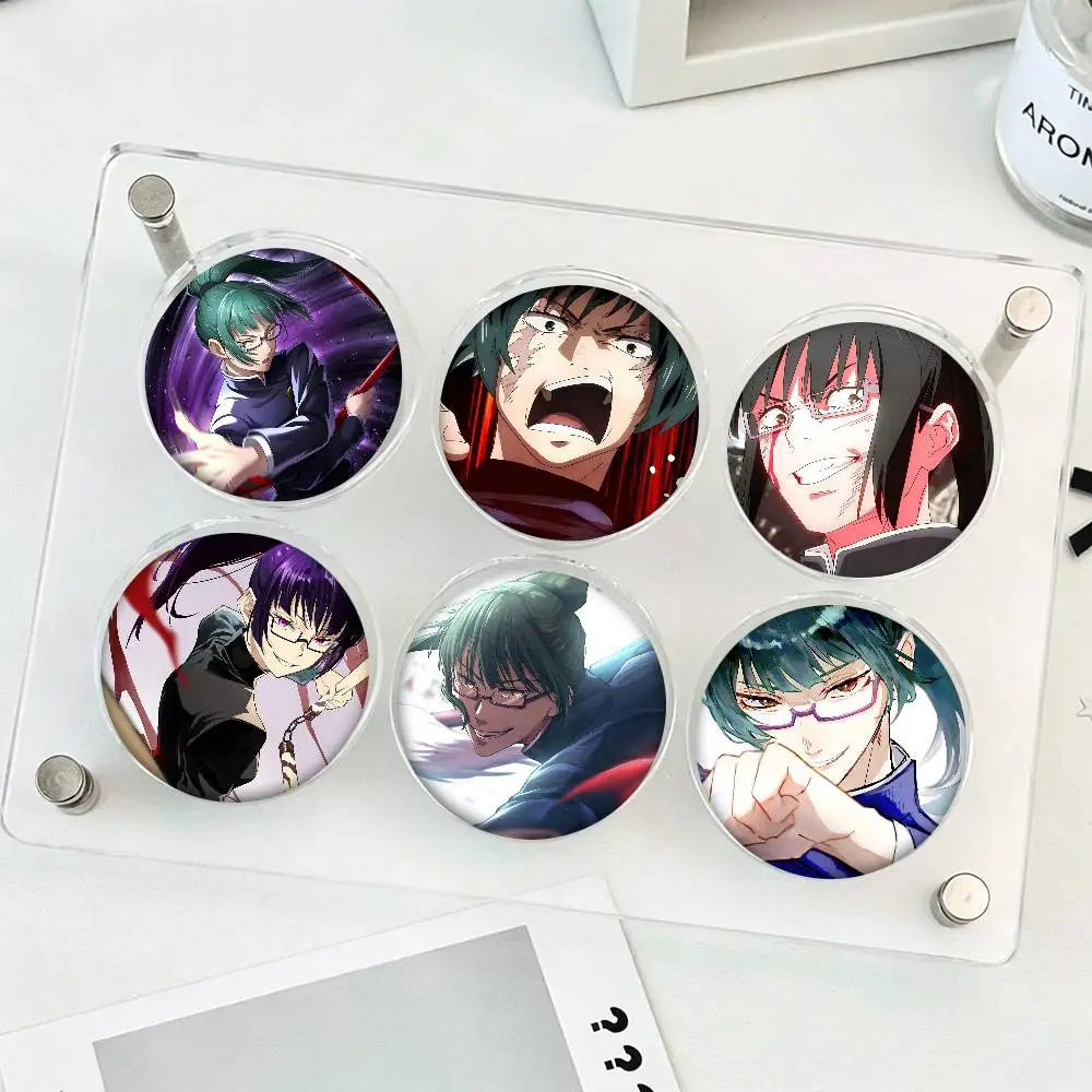 Maki Zenin Round Badges Can Be Used To Decorate Clothes And Backpack Pins