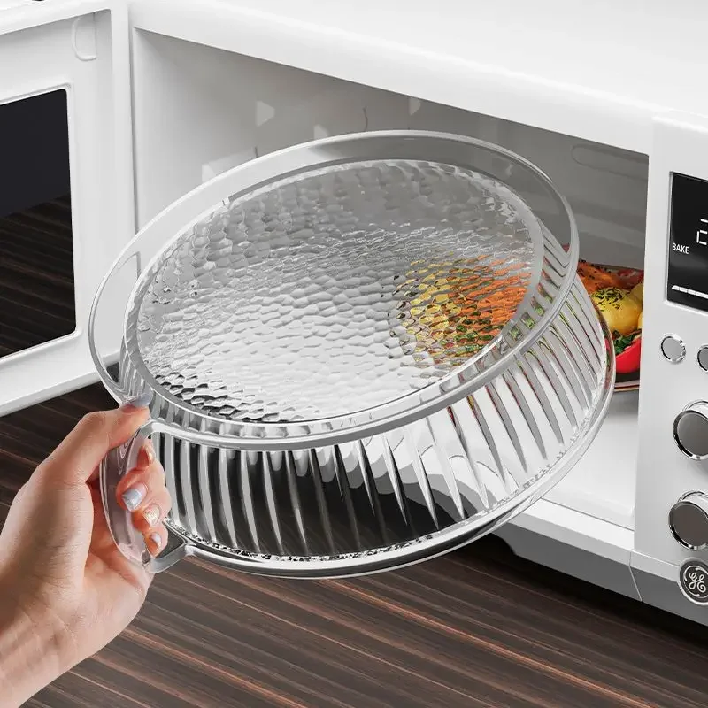 Microwave Oven Cover Food Grade High Temperature Resistant Splash Proof Food Heating Cover Multifunctional Household Dining New