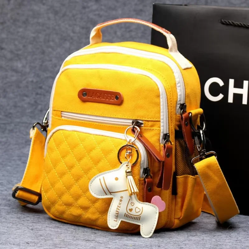 حقيبة الأم متعددة الوظائف ذات سعة كبيرة لتخزين زجاجات حفاضات الأطفال، حقيبة كتف كروس محمولة للنساء #4