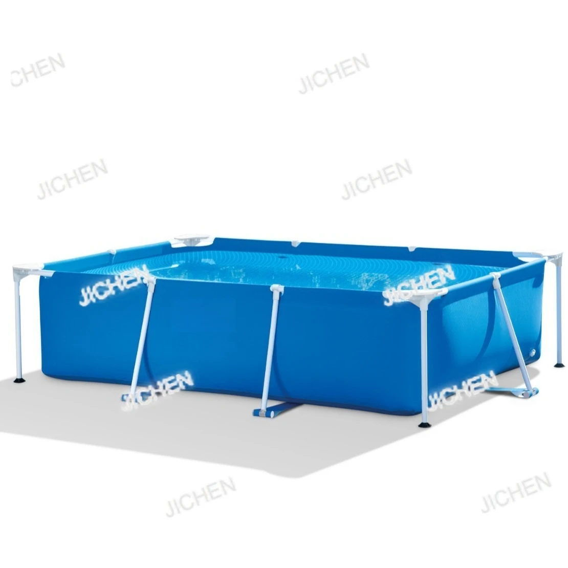 رف أنابيب مستطيل، حمام سباحة دائري، حامل عائلي قابل للطي، حمام سباحة خارجي لصيد الأسماك #1