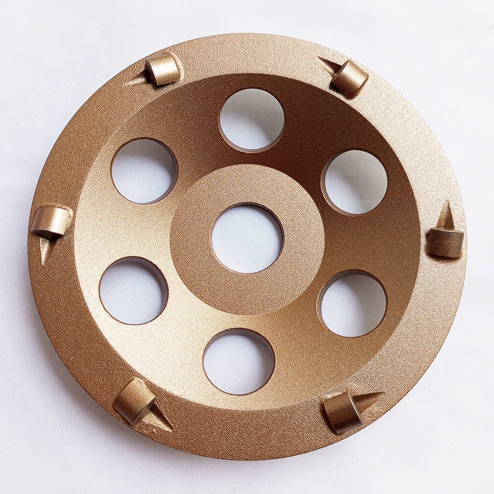 5 inch 125mm PCD Grinding Cup Wheel Polycrystalline Diamond Grinding Wheel Hole 22.23/16mm for Removing Epoxy Coating Glue