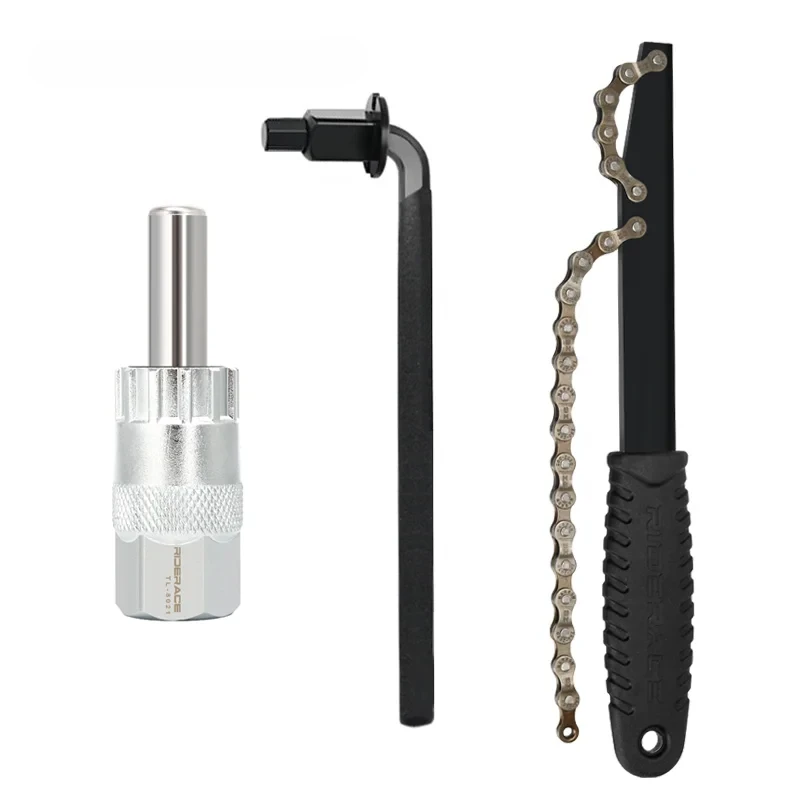 自転車修理ツールキット カセットスプロケットスリーブ 自転車カセットスプロケット取り外しレンチ チェーンホイップ サイクリング 8mm六角レンチ