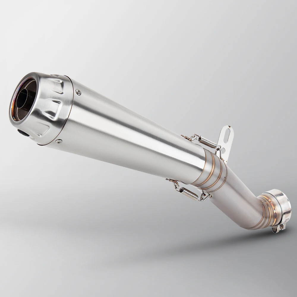 

Motorcycle Modify Exhaust System For Aprilia RSV4 2009-2024 Mid Section Stainless Steel Middle Link Pipe with 60MM Muffler Moto