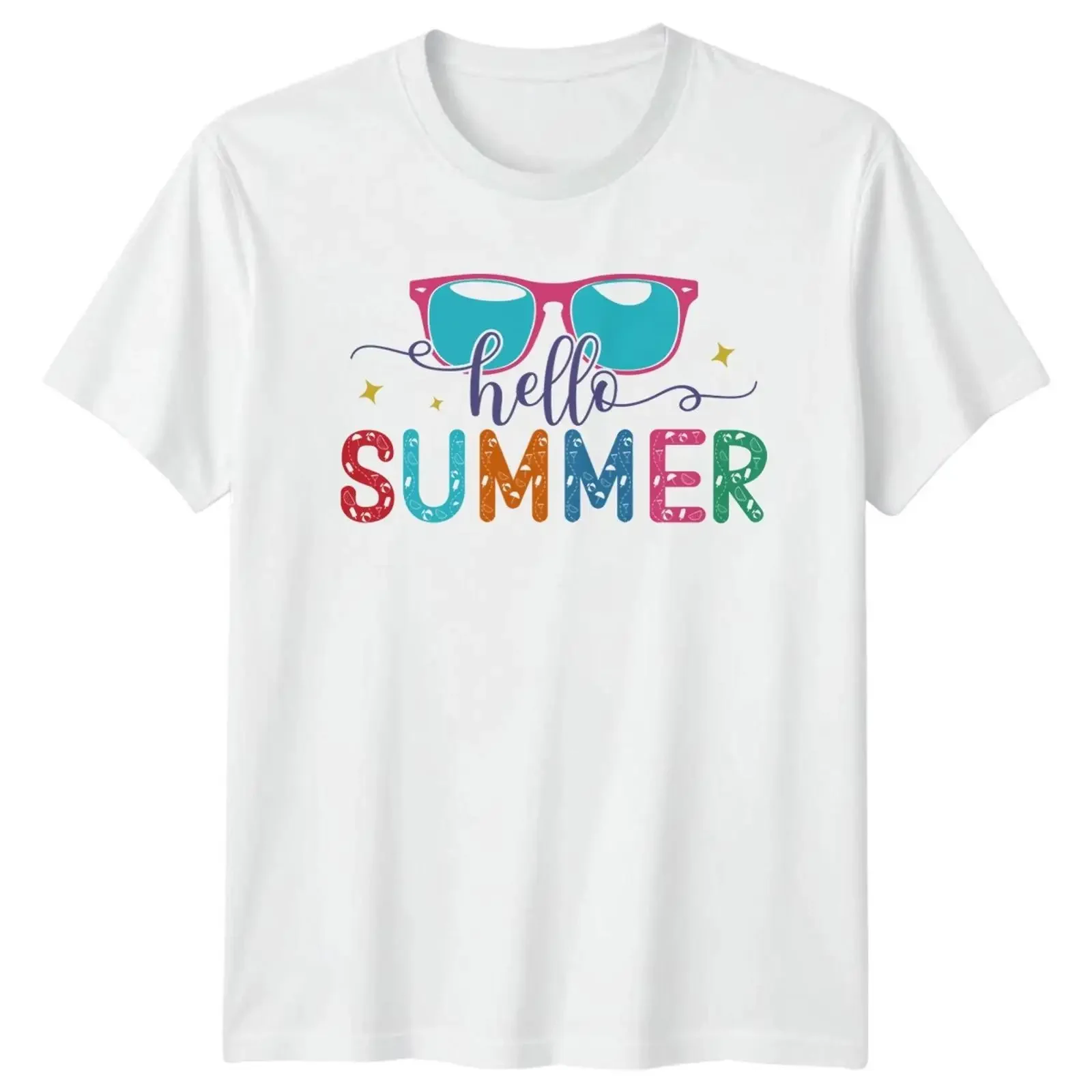 Hallo Sommer Damen T Shirt Urlaub Saison Geschenk für Sie vintage Washed Casual designer clothes Top For Everyday Wear