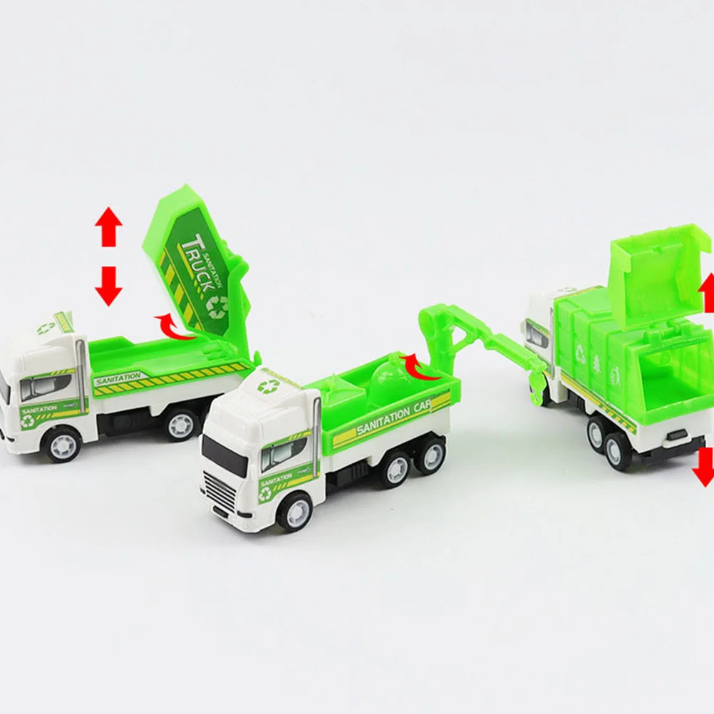 4 Pcs Mini Garbage Truck Toys for Boys Friction Powered Playset Hand Eye Coordination Kids Toy Car Remote Control Truck Kids