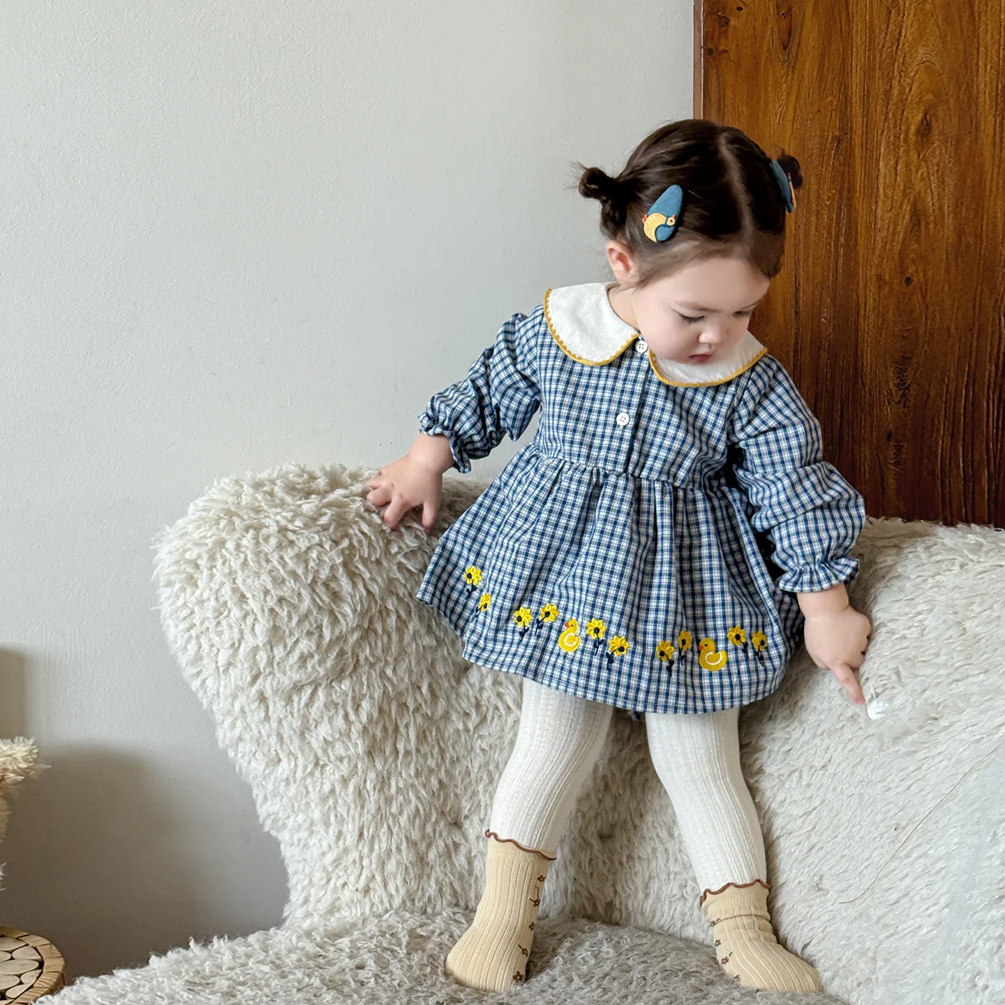 Children's Clothing Girls Autumn Clothing 2025 New Children's Foreign Children's Clothes Climbing Clothes Baby Sweater Set